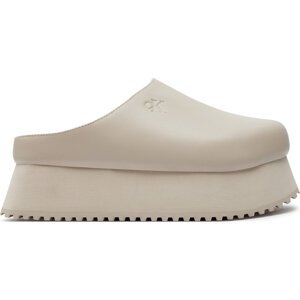 Nazouváky Calvin Klein Jeans Close Toe Flatform Mg Uc YW0YW01440 Béžová
