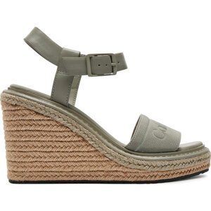 Espadrilky Calvin Klein Wedge Sandal 70 He HW0HW02050 Šedá