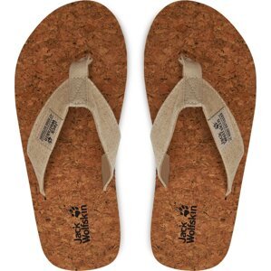 Žabky Jack Wolfskin Ecistride 2 Slipper W 4051931 Béžová