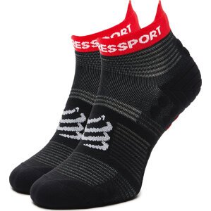 Nízké ponožky Unisex Compressport Pro Racing Socks V4.0 Run Low XU00047B Černá