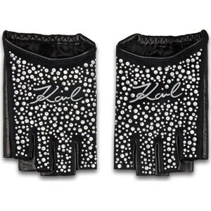 Dámské rukavice KARL LAGERFELD 245W3606 Černá