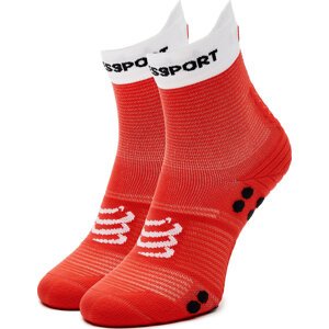Klasické ponožky Unisex Compressport Pro Racing V 4.0 Run High XU00046B Červená