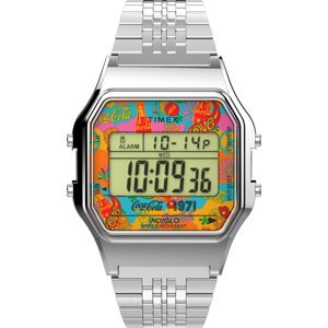 Hodinky Timex T80 TW2V25900 Stříbrná