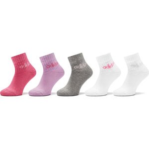 Sada 5 párů dětských vysokých ponožek adidas Linear IR8229 Barevná