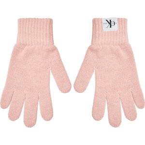 Dětské rukavice Calvin Klein Jeans Monogram IU0IU00525 Růžová