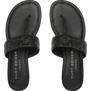 Žabky Kurt Geiger Kensington T-Bar Drench 9600600109 Černá