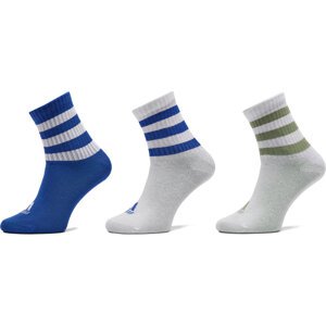 Sada 3 párů dětských vysokých ponožek adidas BTS JD9598 Barevná