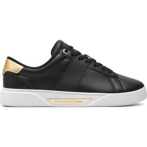 Sneakersy Tommy Hilfiger Chic Panel Court Sneaker FW0FW07998 Černá