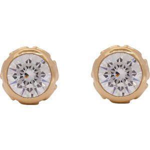 Naušnice Coach Signature Stone Earrings 37423484GLD111 Zlatá