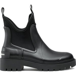 Holínky Calvin Klein Jeans Mid Rainboot Chelsea YW0YW01034 Černá