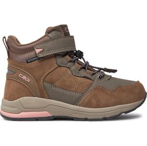 Kotníková obuv CMP Kids Hadil Leather Wp Urban Shoes 3Q84524 Hnědá