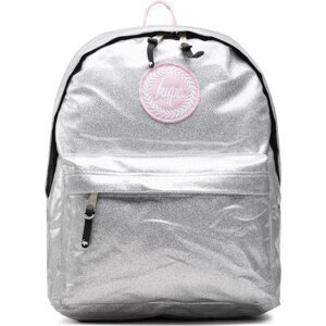 Batoh HYPE Silver Glitter Pink Crest Backpack YVLR-669 Stříbrná