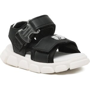 Sandály Calvin Klein Jeans Velcro Sandal V1B2-80609-0211 S Černá