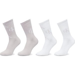 Sada 4 párů dámských vysokých ponožek Calvin Klein 701229463 Barevná