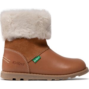 Kozačky Kickers Nonofur 878683-10-116 S Hnědá