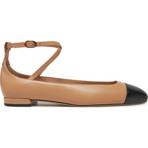 Baleríny Stuart Weitzman Eden Atrap Flat SJ720 Béžová