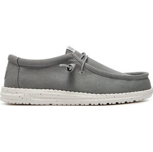 Mokasíny Hey Dude Wally Canvas 40700-007 Šedá