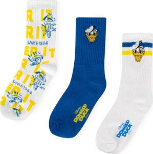 Sada 2 párů dětských vysokých ponožek Mickey&Friends ACCCS-SS24-317DSTC Tmavomodrá