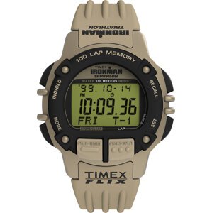 Hodinky Timex Ironman Flix 100 Lap TW5M63100 Béžová