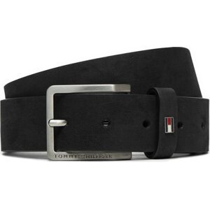 Pánský pásek Tommy Hilfiger Oliver Nubuck 3.5 AM0AM13019 Černá