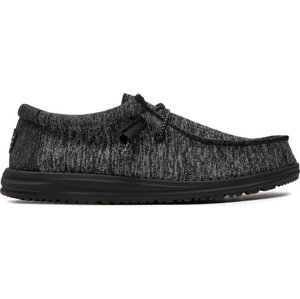 Mokasíny Hey Dude Wally Sport Knit 40536-060 Černá