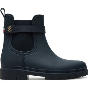 Holínky Tommy Hilfiger Th Stud Rubberised Rainboot FW0FW08168 Tmavomodrá