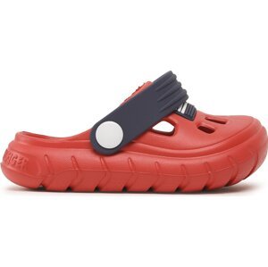 Nazouváky Tommy Hilfiger Flag Comfy Sandal T3X2-32915-0083 M Červená