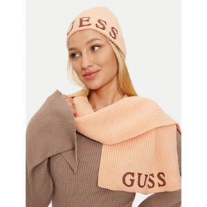 Sada čepice a šál Guess GFBOXW P4402 Růžová