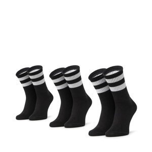 Sada 3 párů dětských vysokých ponožek Sprandi 0KB-005-AW22 (3-pack) r.32/35 Černá