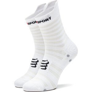Klasické ponožky Unisex Compressport Pro Racing Socks V4.0 Ultralight Run High XU00050B Bílá