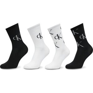Sada 4 párů dámských vysokých ponožek Calvin Klein 701229463 Barevná