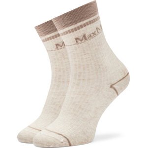 Dámské klasické ponožky Max Mara Leisure Gabarra 2426556018 Béžová