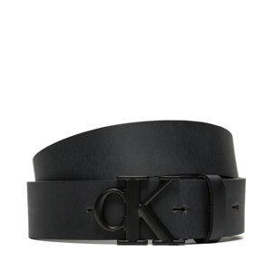 Pánský pásek Calvin Klein Jeans Round Mono Plaque Lthr Belt 35Mm K50K512068 Černá