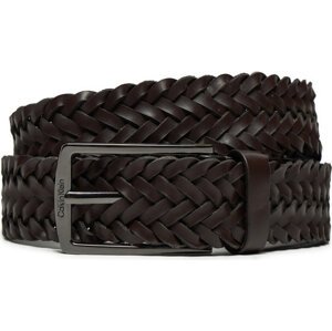 Pánský pásek Calvin Klein Ck Casual Elongated Braided 35mm K50K512655 Hnědá