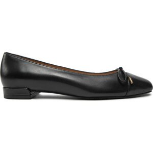 Baleríny Stuart Weitzman Sleek Bow Flat SJ598 Černá