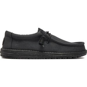 Mokasíny Hey Dude Wally Canvas 4070-060 Černá