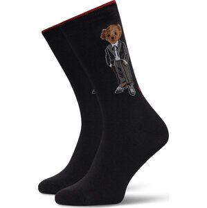 Dámské klasické ponožky Polo Ralph Lauren 455956264001 Černá
