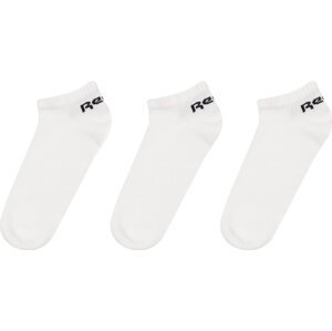 Sada 3 párů nízkých ponožek unisex Reebok ACT CORE LOW CUT SOC FL5224 Bílá