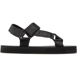 Sandály Tommy Jeans Mens Eva Sandal EM0EM00976 Černá