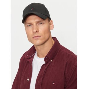 Kšiltovka Tommy Hilfiger Small Flag AU0AU01528 Černá