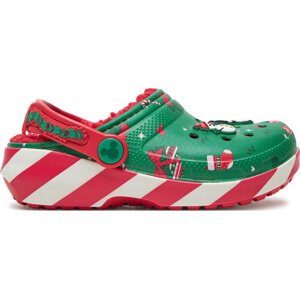 Nazouváky Crocs Classic Mickey Xmass Lined Clog K 210814 Zelená