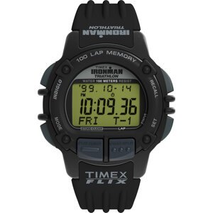 Hodinky Timex Ironman Flix 100 Lap TW5M63000 Černá