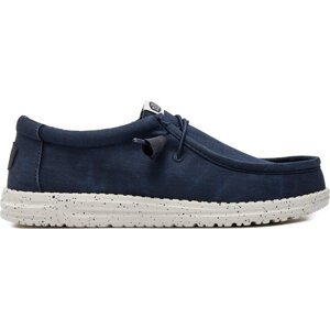 Mokasíny Hey Dude Wally Canvas 40700-410 Tmavomodrá