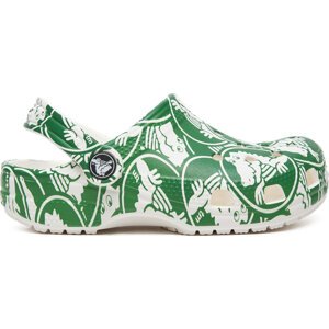 Nazouváky Crocs Classic Duke Print Clog K 210007 Zelená