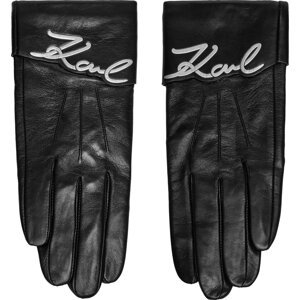 Dámské rukavice KARL LAGERFELD 246W3608 Černá