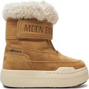 Sněhule Moon Boot Junior Park Dtrap Boot Suede 80D3440040 Hnědá