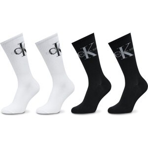 Sada 4 párů dámských vysokých ponožek Calvin Klein 701229462 Barevná