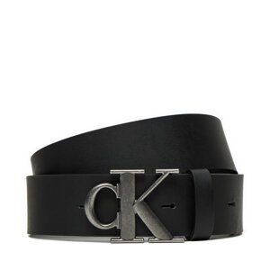 Pánský pásek Calvin Klein Jeans Round Mono Plaque Lthr Belt 40Mm K50K512067 Černá