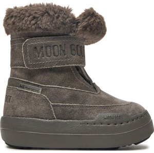 Sněhule Moon Boot Junior Park Dtrap Boot Suede 80D3440040 Šedá