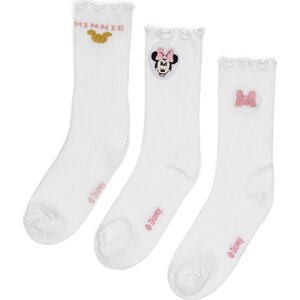 Ponožky Mickey&Friends ACCCS-AW24-116DSTC (3-PACK) Bílá